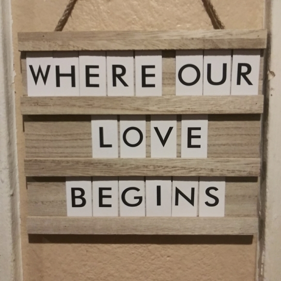 42. DYI Personal Message Letter Board Hanging Sign - Picture 2 of 3